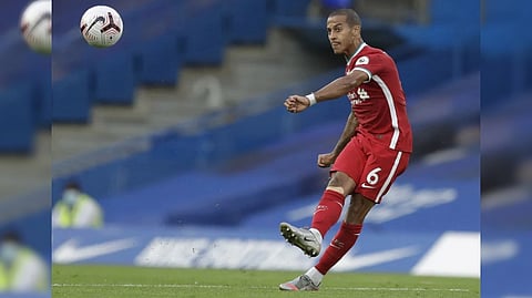 Thiago was substituted in Liverpool's last league match with an injury