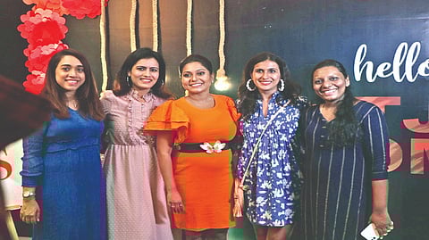 Aparna Bharani Pillai with the attendees of the event