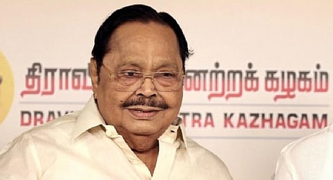 Minister for Water Resources Duraimurugan