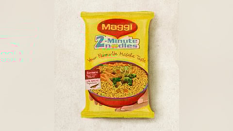Painting of Maggi packet by a Chennai-based artist