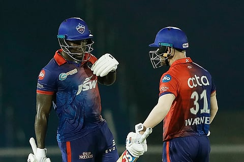 David Warner and Rovman Powell partnership takes DC to 207/3