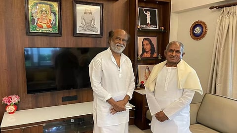 Rajinikanth and Ilaiyaraja