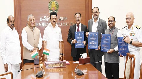 MoU was signed in the presence of Chief Minister MK Stalin and Union Minister of State for Road Transport and Highways VK Singh