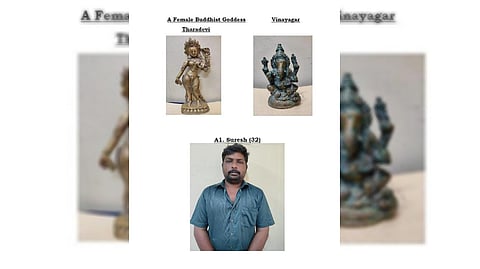 Two antique idols worth Rs 2 crore seized in TN