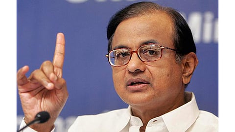 Former union finance minister P Chidambaram