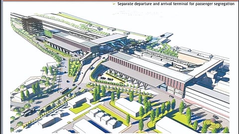 The blueprint of proposed developments at Katpadi Junction