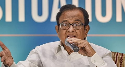 Former Union finance minister P Chidambaram