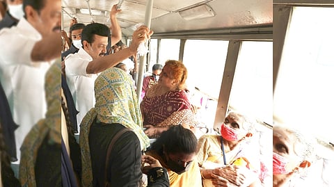 Stalin travels in MTC bus