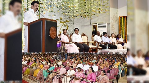 Stalin Inaugurating a skill development festival at Queen Mary?s College