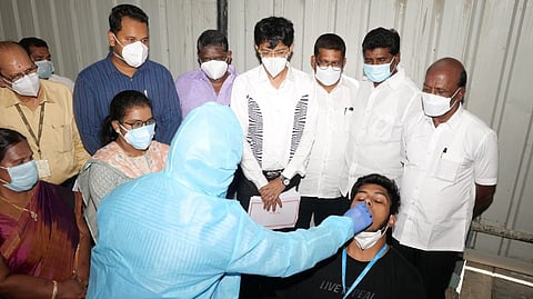 Ma Subramanian inspected at VIT in Kelambakkam