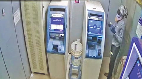 Burglary at ATM