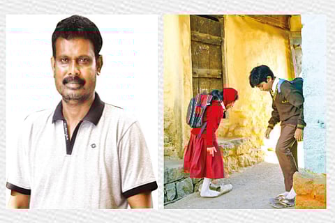 Director Saamy and a still from Akka Kuruvi