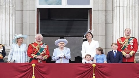 Royal Family made a balcony appearance