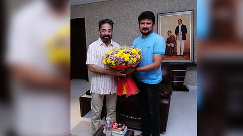 Udhay meets Kamal; congratulates Vikram's team for grand success