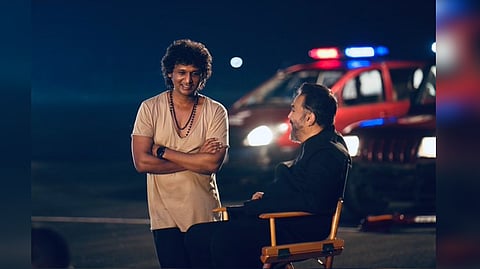 Director Lokesh Kanagaraj with Kamal Haasan