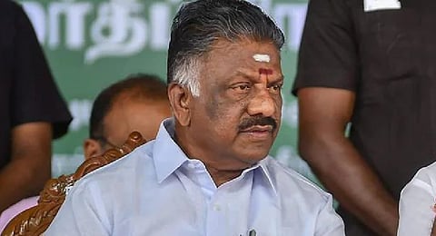 AIADMK coordinator and former chief minister O Panneerselvam