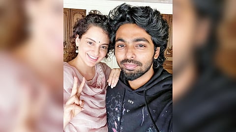 GV Prakash with Kangana Ranaut