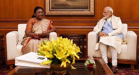 Draupadi Murmu and Prime Minister Narendra Modi