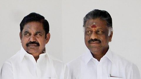 O Panneerselvam and K Palaniswami
