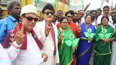 People dressed like Political leaders