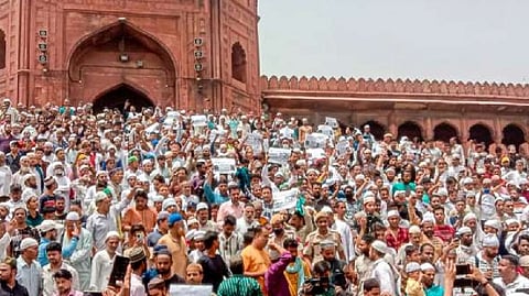 Prophet remarks row: 2 arrested after protest at Delhi's Jama Masjid