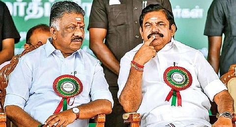 O Panneerselvam and Edappadi K Palaniswami