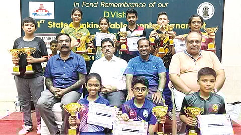 Winners of the Tamizhaga Table Tennis Association state-ranking tournament