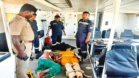 Elderly Tamil migrant couple