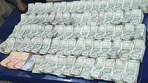 Seized hawala cash