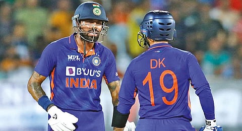 Hardik Pandya and Dinesh Karthik