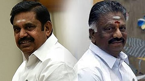 (L) Edappadi K. Palaniswami and O. Panneerselvam