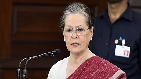 Congress president Sonia Gandhi