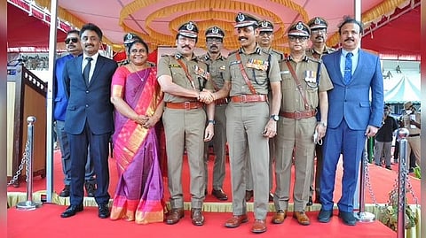 DGP M Ravi, commissioner of police of Tambaram retired from service after 31 years.