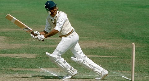 Dilip Vengsarkar was the star for India with his bat, scoring an unbeaten 126
