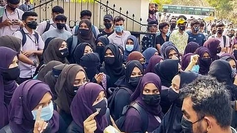 Though a majority of students are choosing to attend classes, a section have insisting on allowing them to attend classes while wearing hijab.