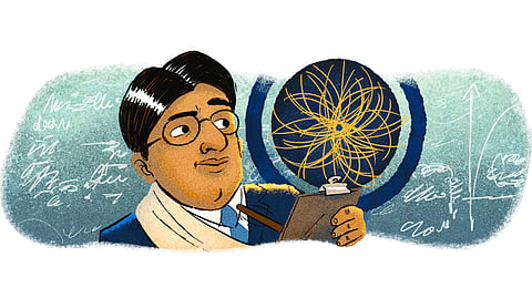 Google doodle of Satyendra Nath Bose
