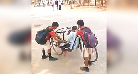 Screengrab from the video