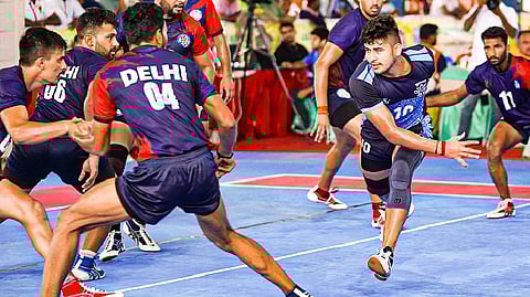 The Tamil Nadu team earned 19 raid points and nine tackle points during the knockout match.