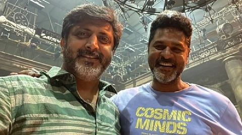 Mohan Raja with Prabhu Deva