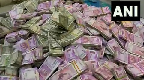 Money seized from Mukherjee