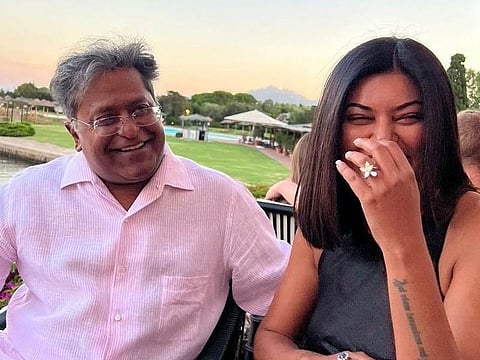 IPL Chairman Lalit Modi and Bollywood actress and former Miss Universe Sushmita Sen