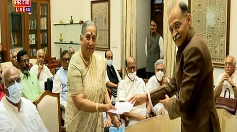 Margaret Alva files nomination for Vice-Presidential election