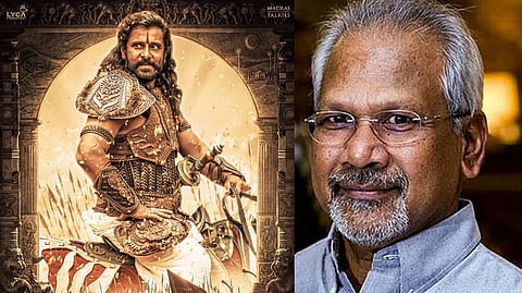Actor Vikram in PS-1 poster (right) and Mani Ratnam