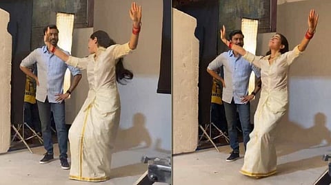 Sara shares BTS video of doing the bhangra for Dhanush