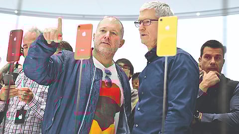 Jony Ive with Tim Cook, CEO, Apple