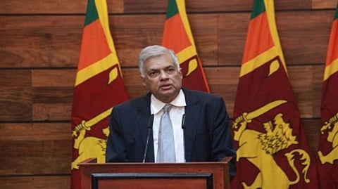 Sri Lankan acting President Ranil Wickremesinghe