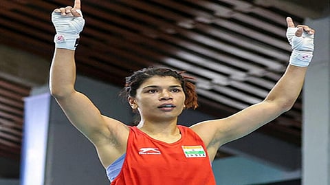Indian boxer Nikhat Zareen