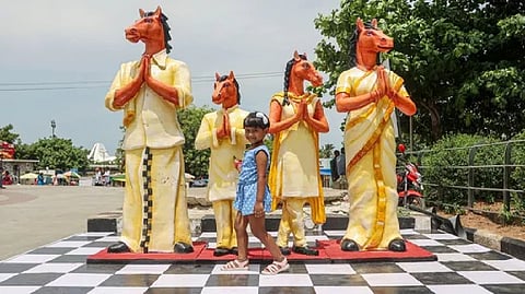 Chess Olympiad mascot family displayed ahead of 44th World Chess Olympiad