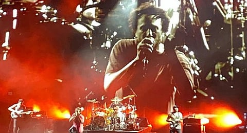 The rock band 'Rage Against the Machine'