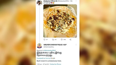 Screengrap of the tweet